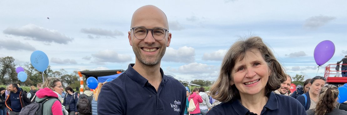 Kreissprecher Benjamin Josephs und Petra Koch von der Presse- und Öffentlichkeitsarbeit